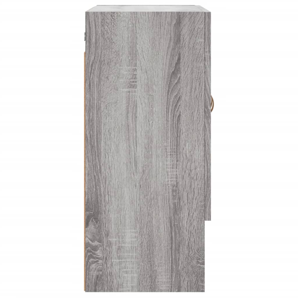 Ντουλάπι Τοίχου Γκρι Sonoma 60x31x70εκ. Επεξεργασμένο Ξύλο