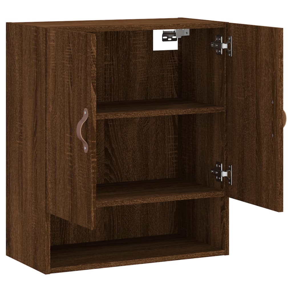 Ντουλάπι Τοίχου Καφέ Δρυς 60x31x70 εκ. Επεξεργασμένο Ξύλο
