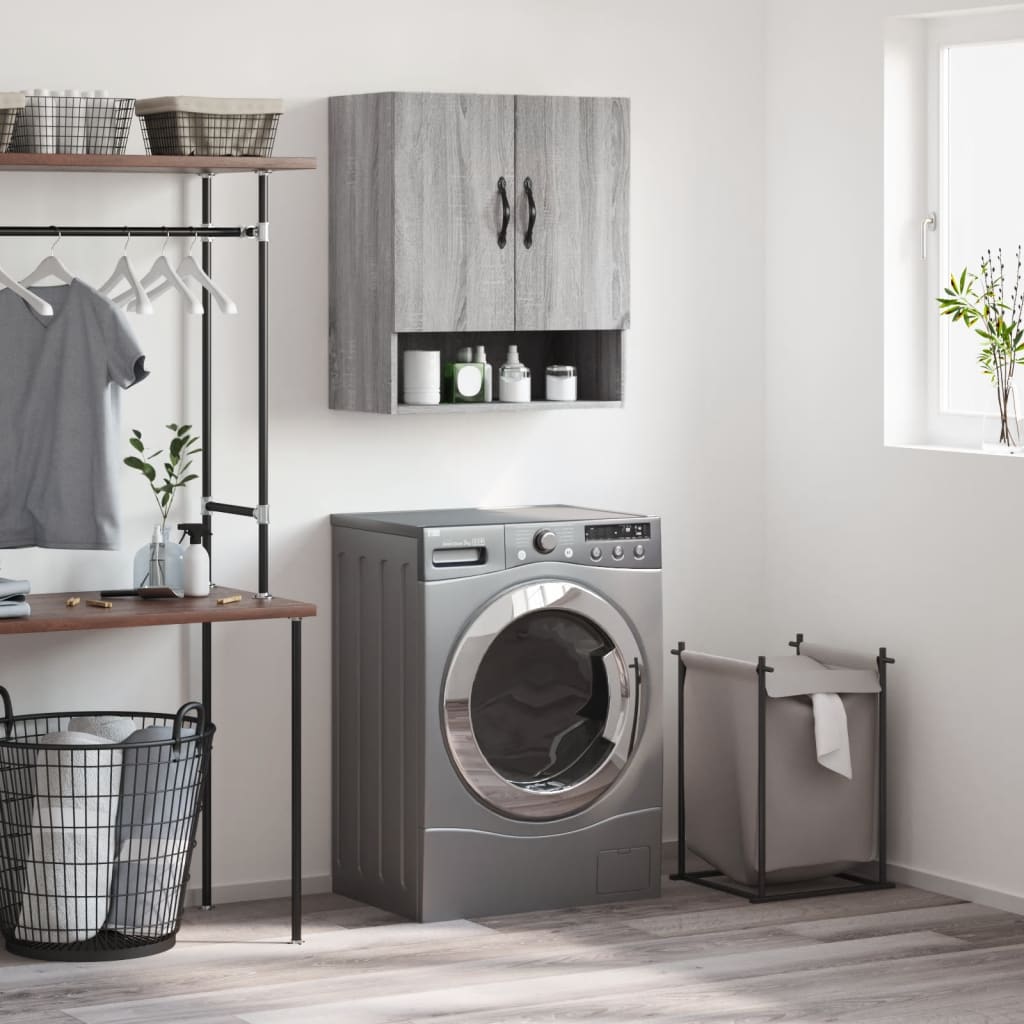 Ντουλάπι Τοίχου Γκρι Sonoma 60 x 31 x 70 εκ. από Επεξεργ. Ξύλο