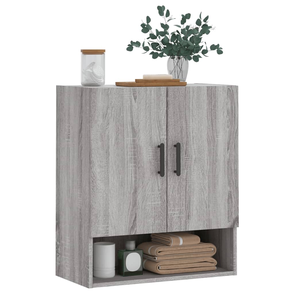 Ντουλάπι Τοίχου Γκρι Sonoma 60 x 31 x 70 εκ. από Επεξεργ. Ξύλο