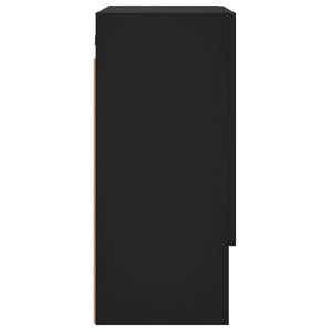 Ντουλάπι Τοίχου Μαύρο 60 x 31 x 70 εκ. από Επεξεργασμένο Ξύλο