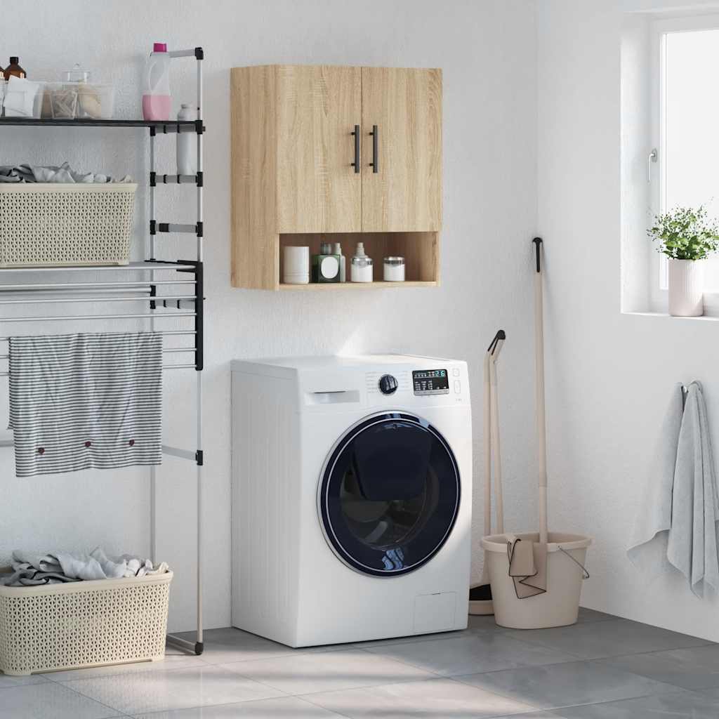 Ντουλάπι Τοίχου Sonoma Δρυς 60 x 31 x 70 εκ. Επεξεργασμένο Ξύλο - Pakobazaar