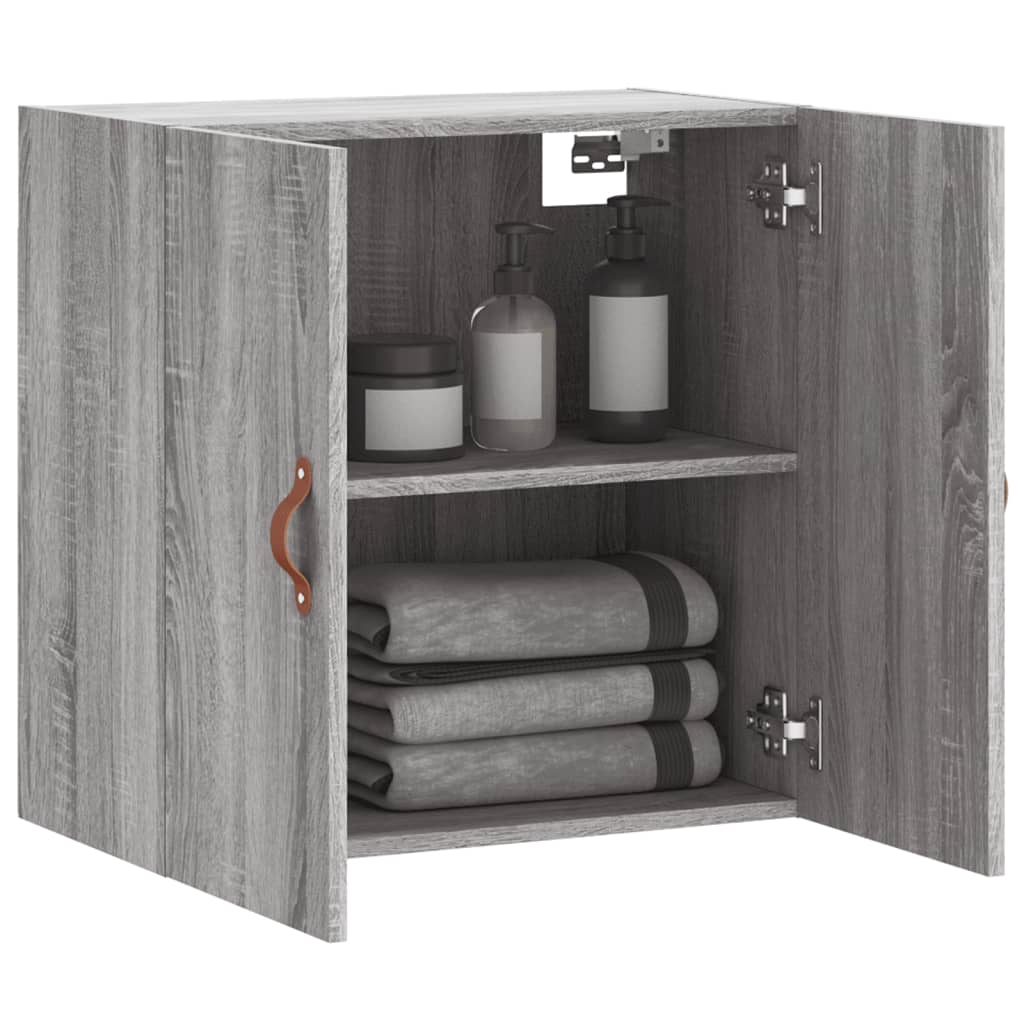 Ντουλάπι Τοίχου Γκρι Sonoma 60x31x60 εκ. από Επεξεργασμένο Ξύλο