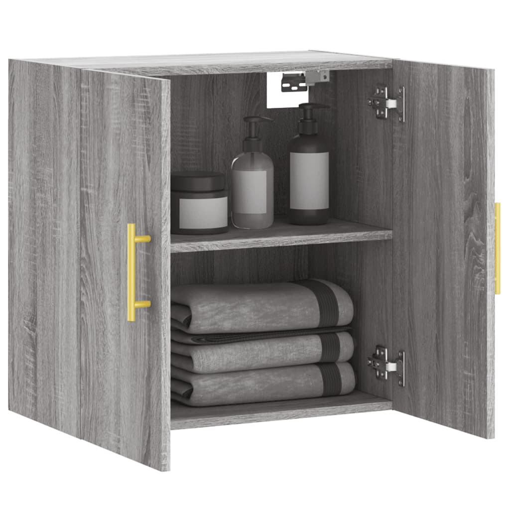 Ντουλάπι Τοίχου Γκρι Sonoma 60x31x60 εκ. από Επεξεργασμένο Ξύλο - Pakobazaar