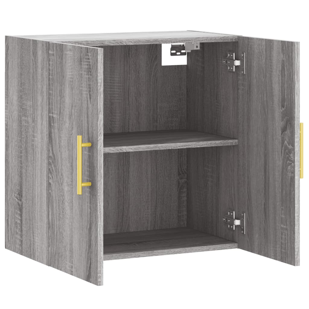 Ντουλάπι Τοίχου Γκρι Sonoma 60x31x60 εκ. από Επεξεργασμένο Ξύλο - Pakobazaar