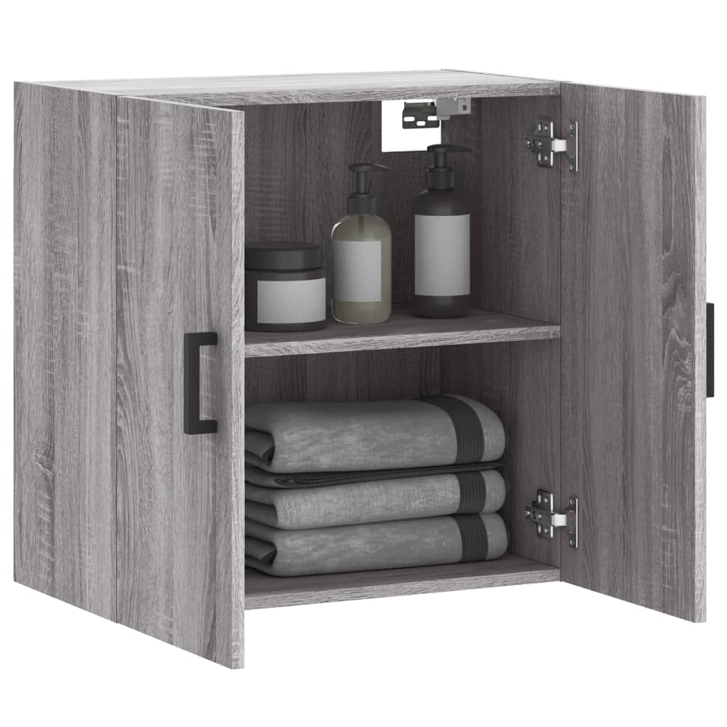 Ντουλάπι Τοίχου Γκρι Sonoma 60x31x60 εκ. από Επεξεργασμένο Ξύλο
