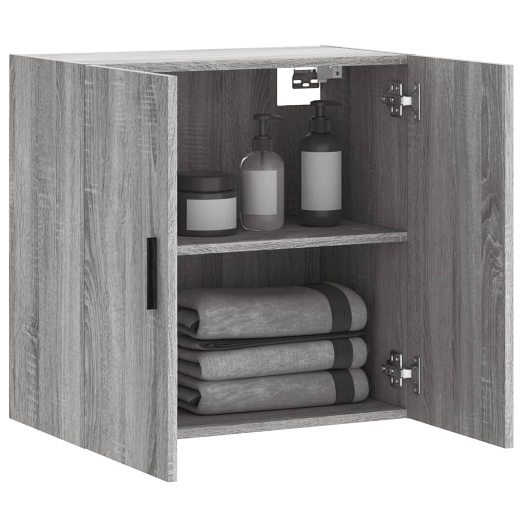 Ντουλάπι Τοίχου Γκρι Sonoma 60x31x60 εκ. από Επεξεργασμένο Ξύλο