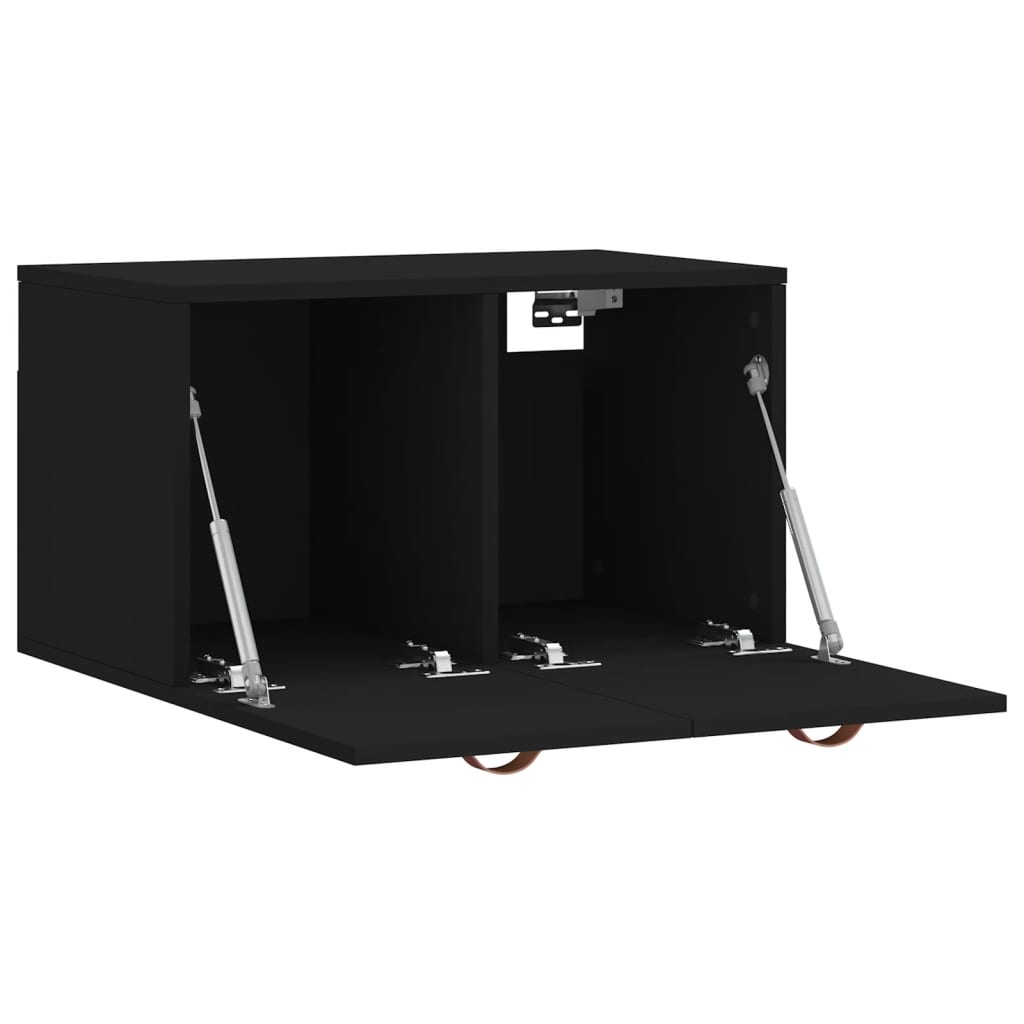 Ντουλάπι Τοίχου Μαύρο 60 x 36,5 x 35 εκ. από Επεξεργασμένο Ξύλο