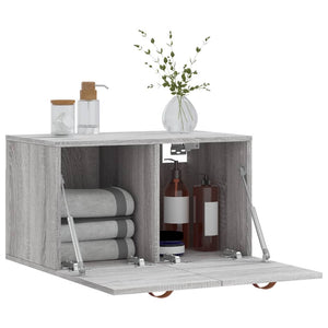 Ντουλάπι Τοίχου Γκρι Sonoma 60x36,5x35 εκ. Επεξεργασμένο Ξύλο