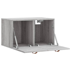 Ντουλάπι Τοίχου Γκρι Sonoma 60x36,5x35 εκ. Επεξεργασμένο Ξύλο