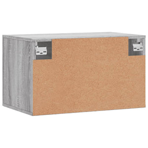 Ντουλάπι Τοίχου Γκρι Sonoma 60x36,5x35 εκ. Επεξεργασμένο Ξύλο