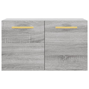 Ντουλάπι Τοίχου Γκρι Sonoma 60x36,5x35 εκ. Επεξεργασμένο Ξύλο