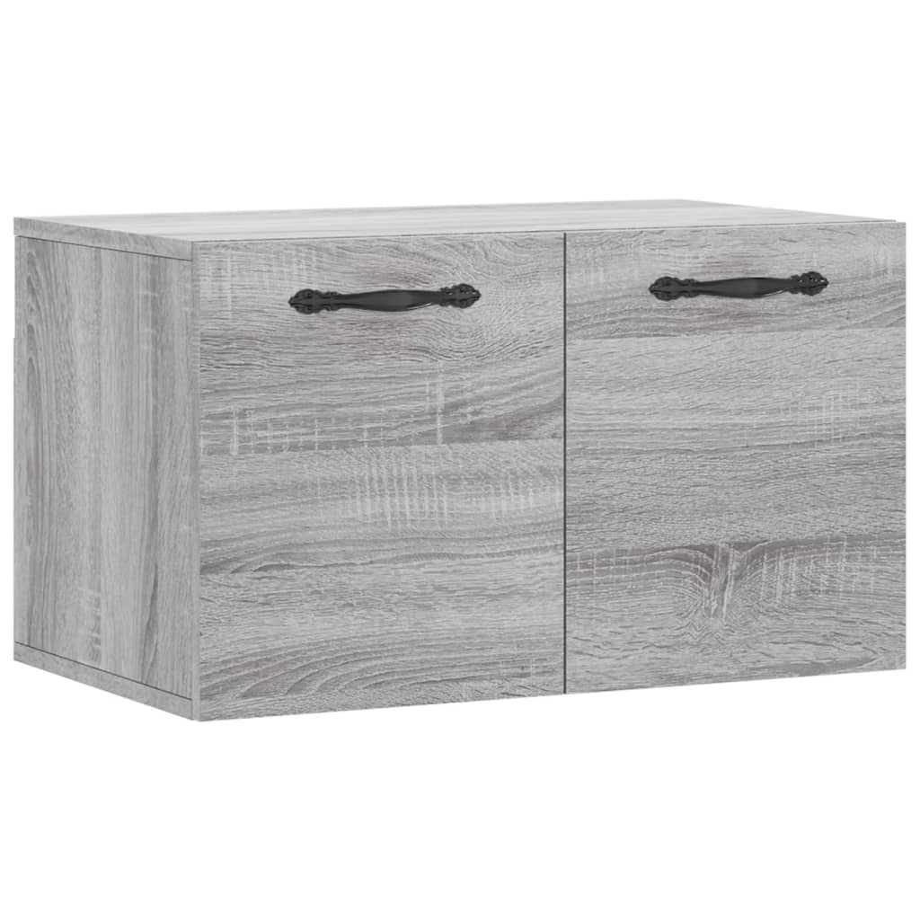 Ντουλάπι Τοίχου Γκρι Sonoma 60x36,5x35 εκ. Επεξεργασμένο Ξύλο