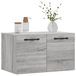 Ντουλάπι Τοίχου Γκρι Sonoma 60x36,5x35 εκ. Επεξεργασμένο Ξύλο