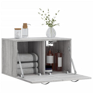 Ντουλάπι Τοίχου Γκρι Sonoma 60x36,5x35 εκ. Επεξεργασμένο Ξύλο
