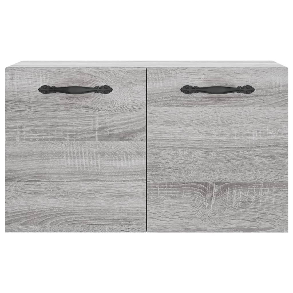 Ντουλάπι Τοίχου Γκρι Sonoma 60x36,5x35 εκ. Επεξεργασμένο Ξύλο