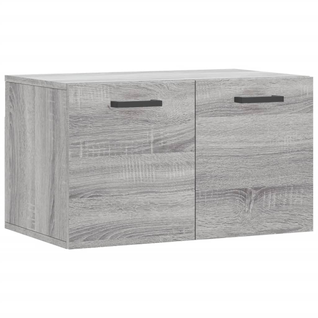 Ντουλάπι Τοίχου Γκρι Sonoma 60x36,5x35 εκ. Επεξεργασμένο Ξύλο
