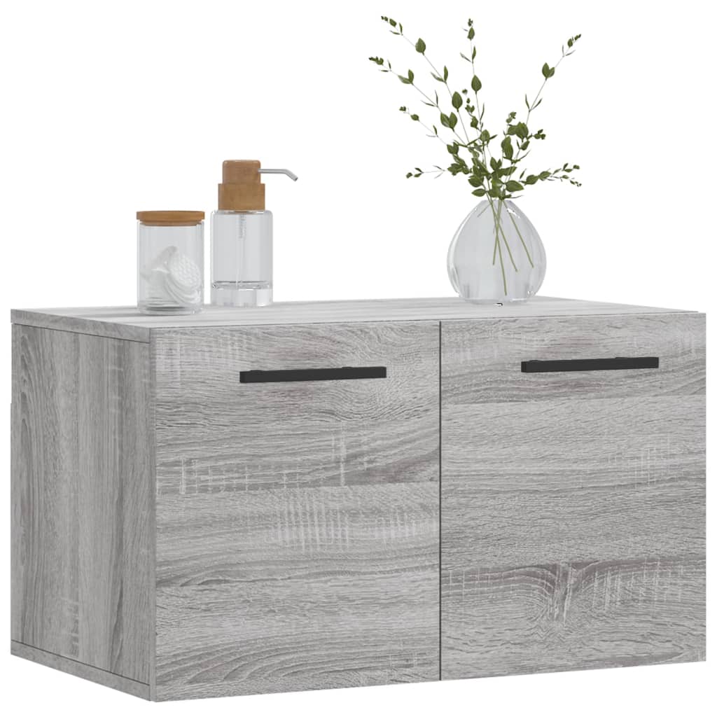 Ντουλάπι Τοίχου Γκρι Sonoma 60x36,5x35 εκ. Επεξεργασμένο Ξύλο - Pakobazaar