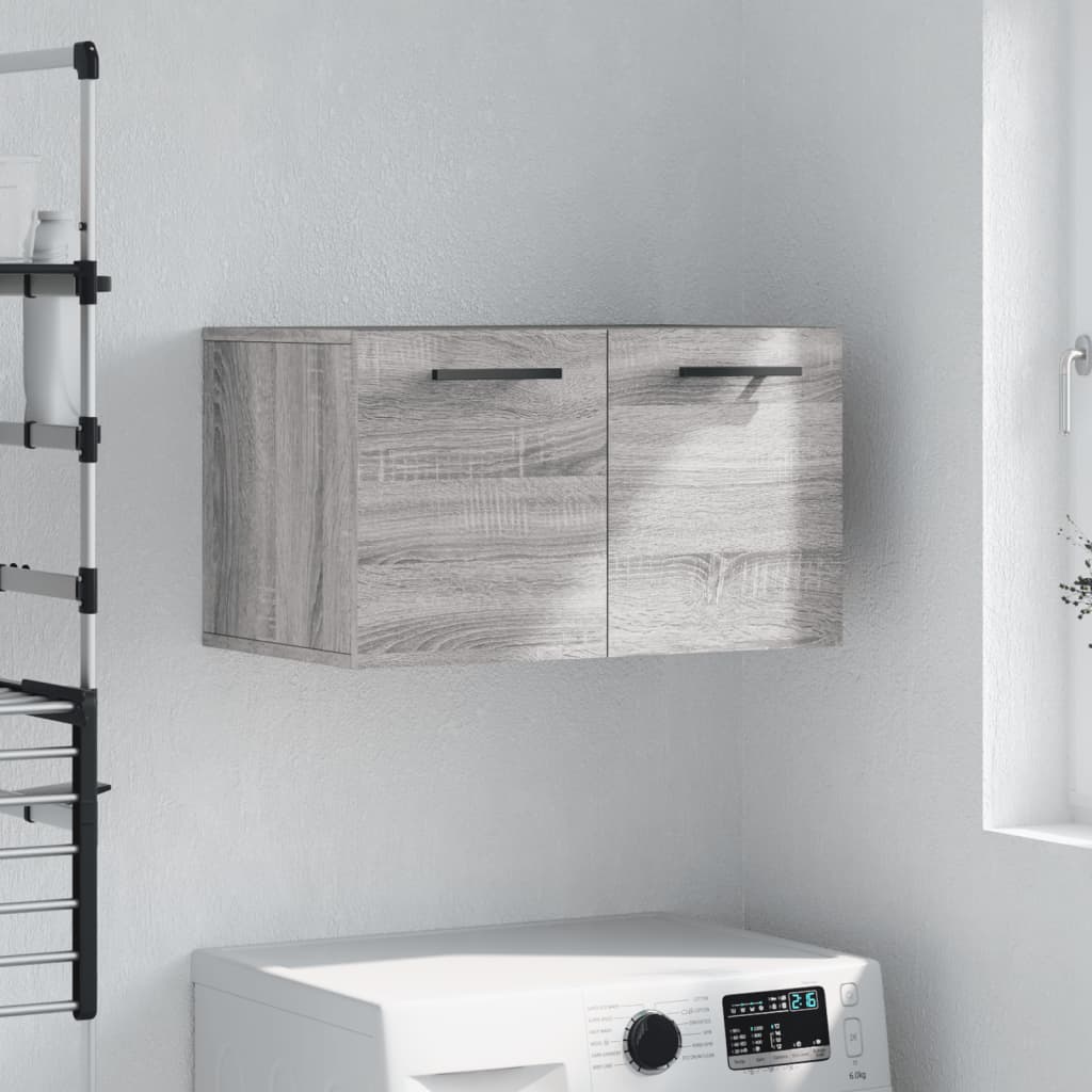 Ντουλάπι Τοίχου Γκρι Sonoma 60x36,5x35 εκ. Επεξεργασμένο Ξύλο - Pakobazaar