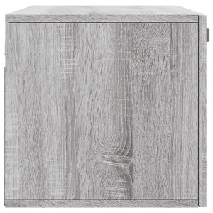 Ντουλάπι Τοίχου Γκρι Sonoma 80x36,5x35 εκ. Επεξεργασμένο Ξύλο