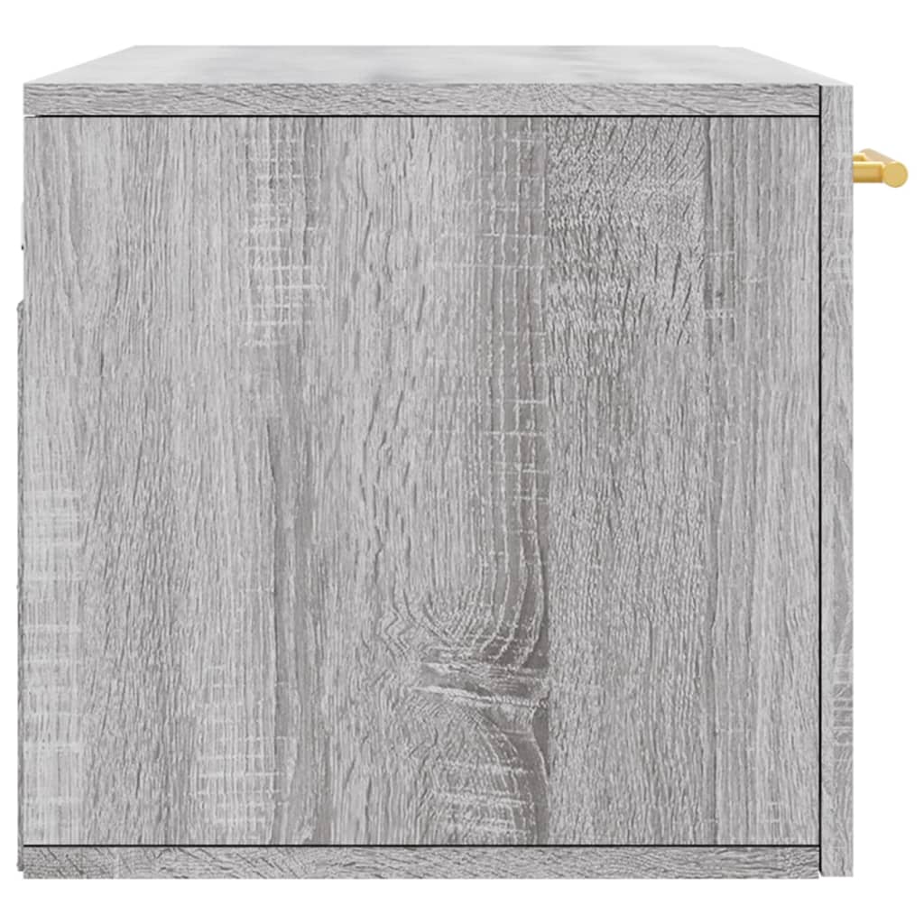 Ντουλάπι Τοίχου Γκρι Sonoma 80x36,5x35 εκ. Επεξεργασμένο Ξύλο - Pakobazaar