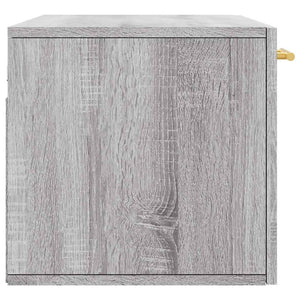 Ντουλάπι Τοίχου Γκρι Sonoma 80x36,5x35 εκ. Επεξεργασμένο Ξύλο