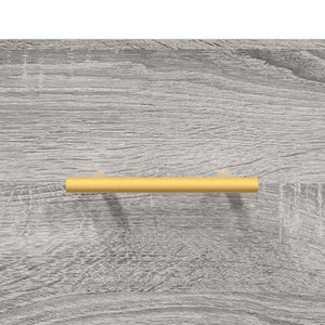 Ντουλάπι Τοίχου Γκρι Sonoma 80x36,5x35 εκ. Επεξεργασμένο Ξύλο