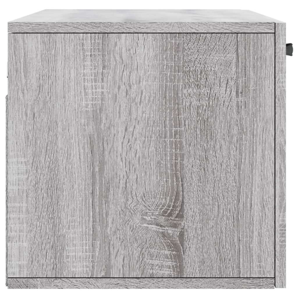 Ντουλάπι Τοίχου Γκρι Sonoma 80x36,5x35 εκ. Επεξεργασμένο Ξύλο