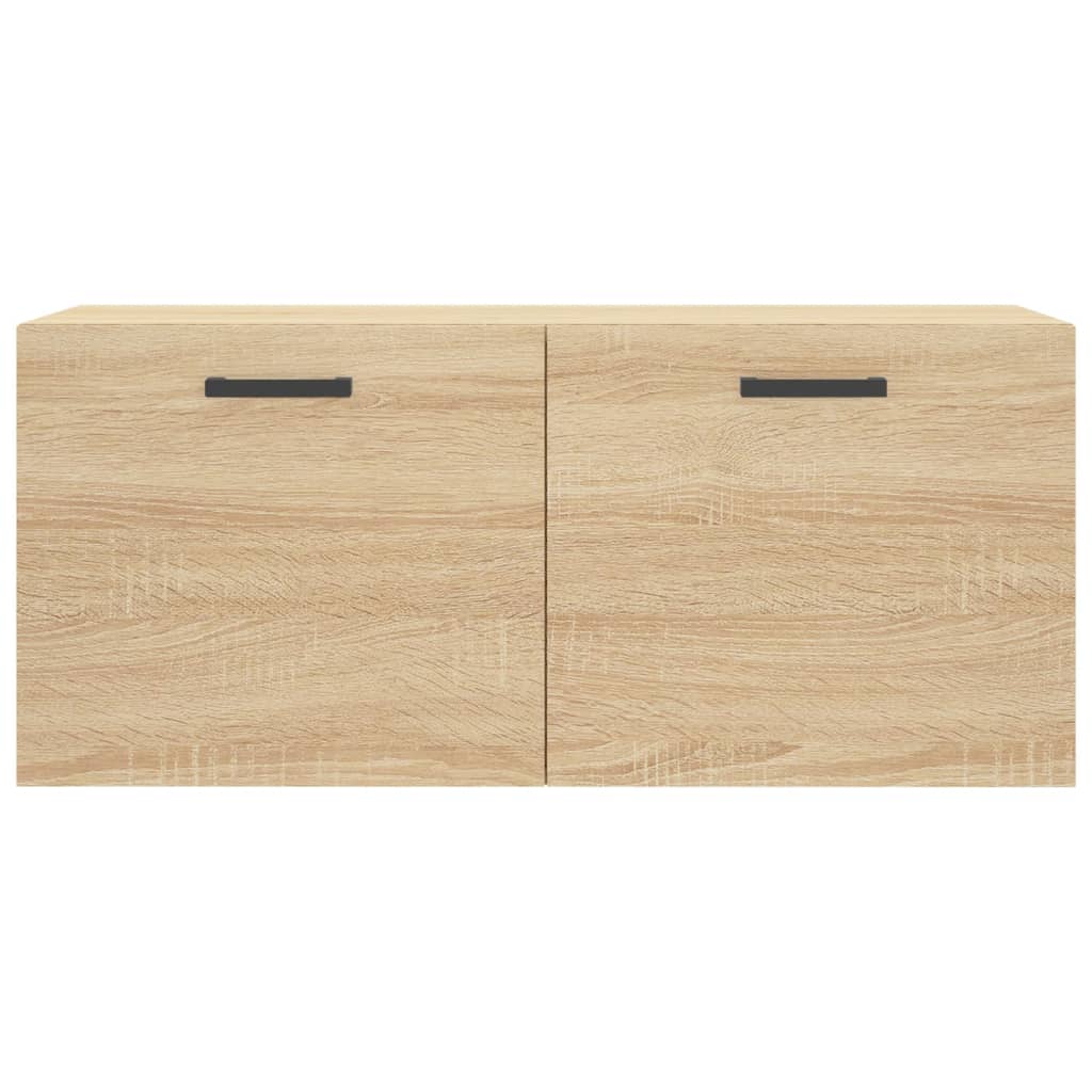 Ντουλάπι Τοίχου Sonoma Δρυς 80x36,5x35 εκ. Επεξεργασμένο Ξύλο - Pakobazaar