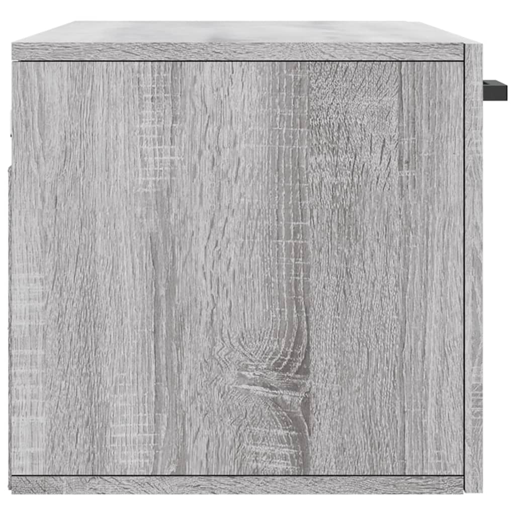 Ντουλάπι Τοίχου Γκρι Sonoma 80x36,5x35 εκ. Επεξεργασμένο Ξύλο