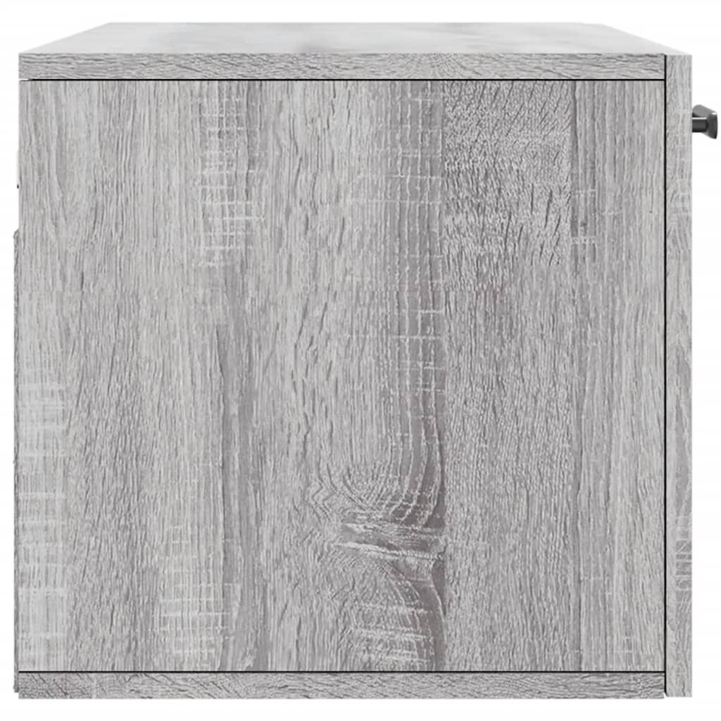 Ντουλάπι Τοίχου Γκρι Sonoma 80x36,5x35 εκ. Επεξεργασμένο Ξύλο - Pakobazaar