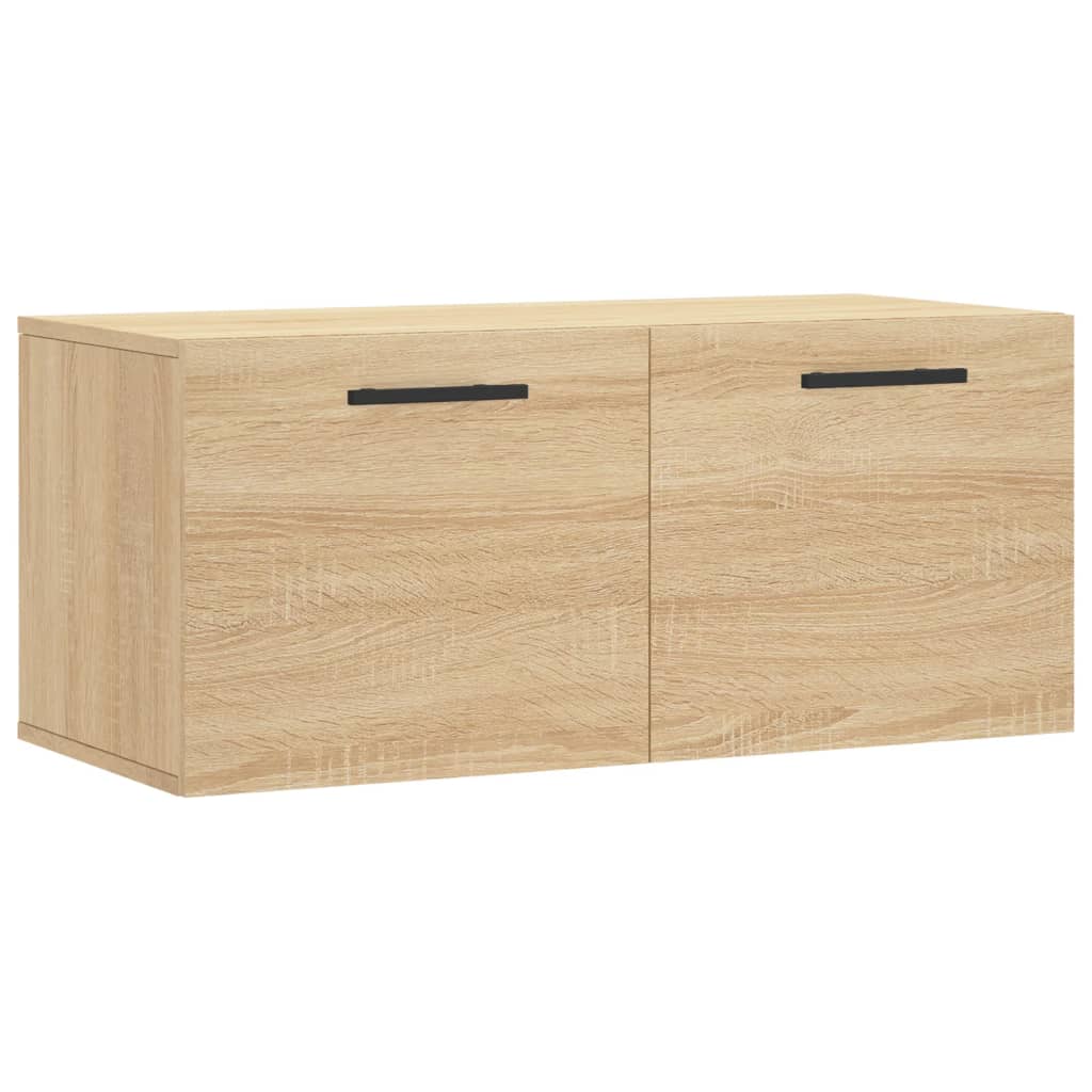 Ντουλάπι Τοίχου Sonoma Δρυς 80x36,5x35 εκ. Επεξεργασμένο Ξύλο - Pakobazaar