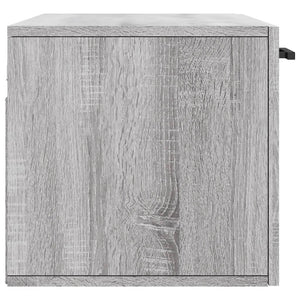 Ντουλάπι Τοίχου Γκρι Sonoma 80x36,5x35 εκ. Επεξεργασμένο Ξύλο