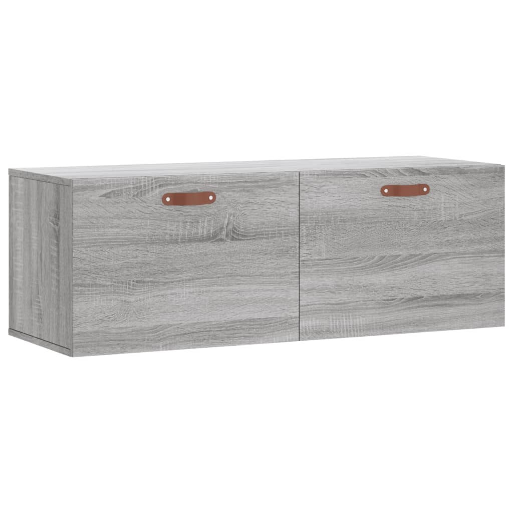 Ντουλάπι Τοίχου Γκρι Sonoma 100x36,5x35 εκ. Επεξεργασμένο Ξύλο