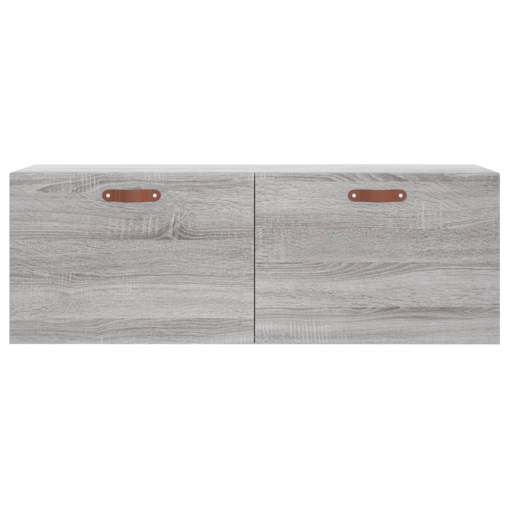 Ντουλάπι Τοίχου Γκρι Sonoma 100x36,5x35 εκ. Επεξεργασμένο Ξύλο