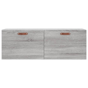 Ντουλάπι Τοίχου Γκρι Sonoma 100x36,5x35 εκ. Επεξεργασμένο Ξύλο