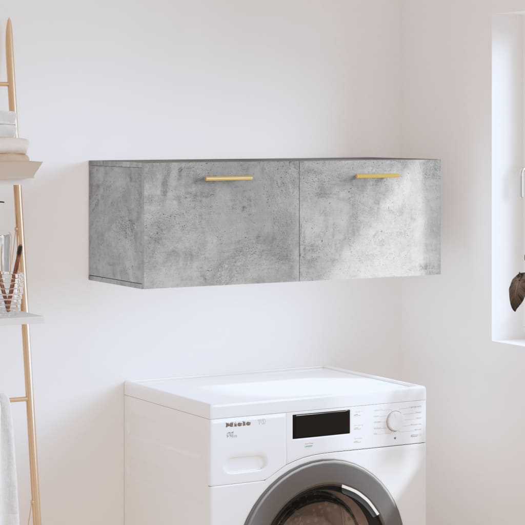 Ντουλάπι Τοίχου Γκρι Σκυρ. 100x36,5x35 εκ. Επεξεργασμένο Ξύλο