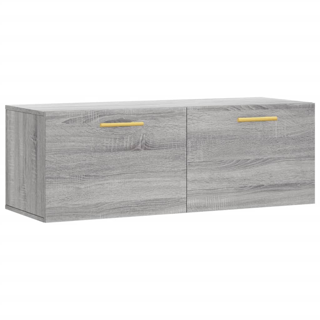 Ντουλάπι Τοίχου Γκρι Sonoma 100x36,5x35 εκ. Επεξεργασμένο Ξύλο - Pakobazaar