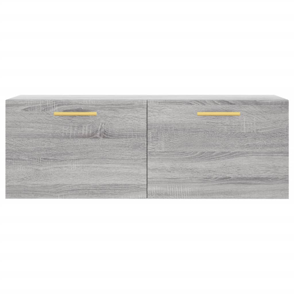 Ντουλάπι Τοίχου Γκρι Sonoma 100x36,5x35 εκ. Επεξεργασμένο Ξύλο - Pakobazaar