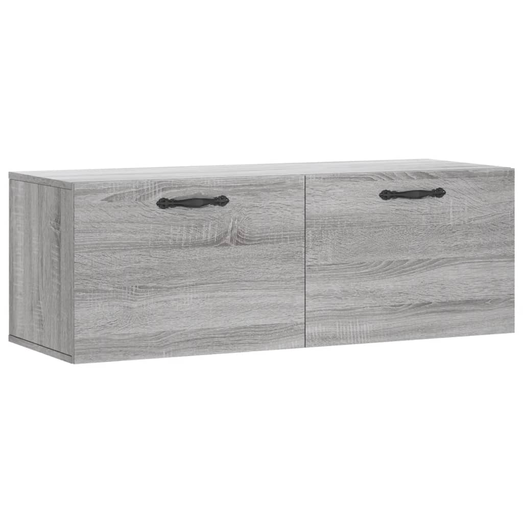 Ντουλάπι Τοίχου Γκρι Sonoma 100x36,5x35 εκ. Επεξεργασμένο Ξύλο