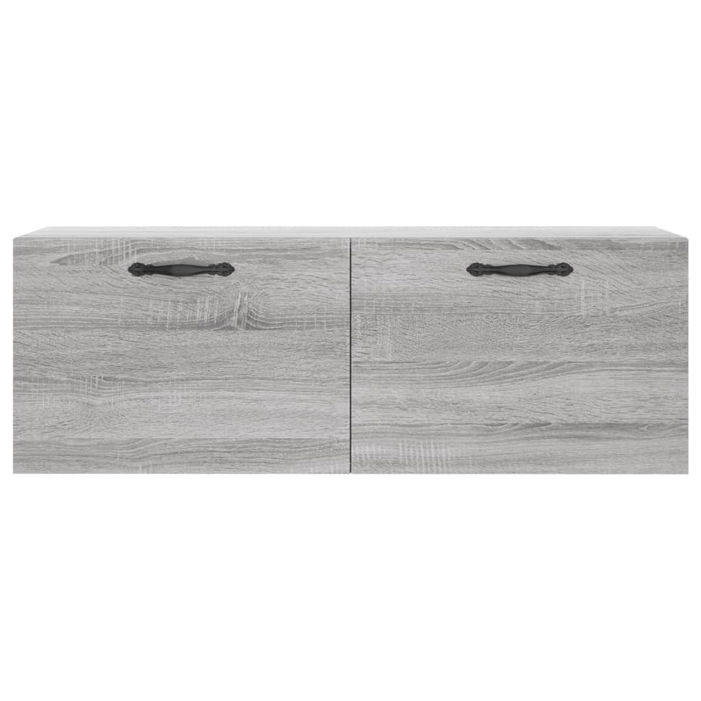 Ντουλάπι Τοίχου Γκρι Sonoma 100x36,5x35 εκ. Επεξεργασμένο Ξύλο