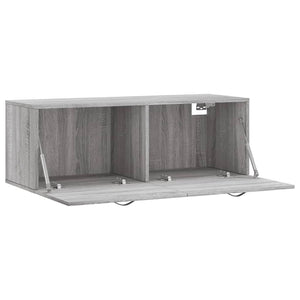 Ντουλάπι Τοίχου Γκρι Sonoma 100x36,5x35 εκ. Επεξεργασμένο Ξύλο