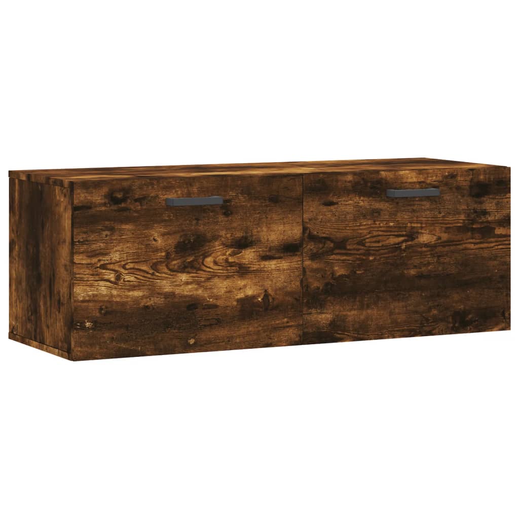 Ντουλάπι Τοίχου Καπνιστή δρυς 100x36,5x35εκ. Επεξεργασμένο Ξύλο