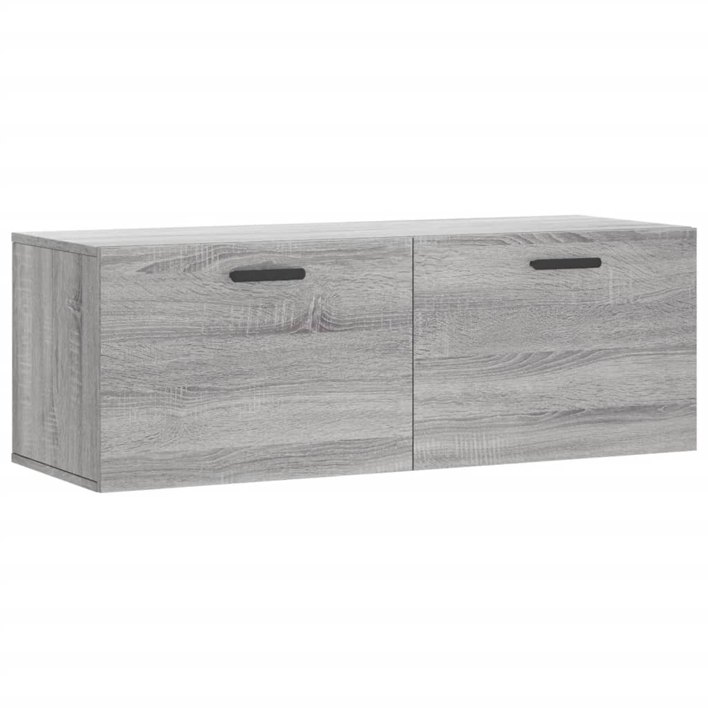 Ντουλάπι Τοίχου Γκρι Sonoma 100x36,5x35 εκ. Επεξεργασμένο Ξύλο