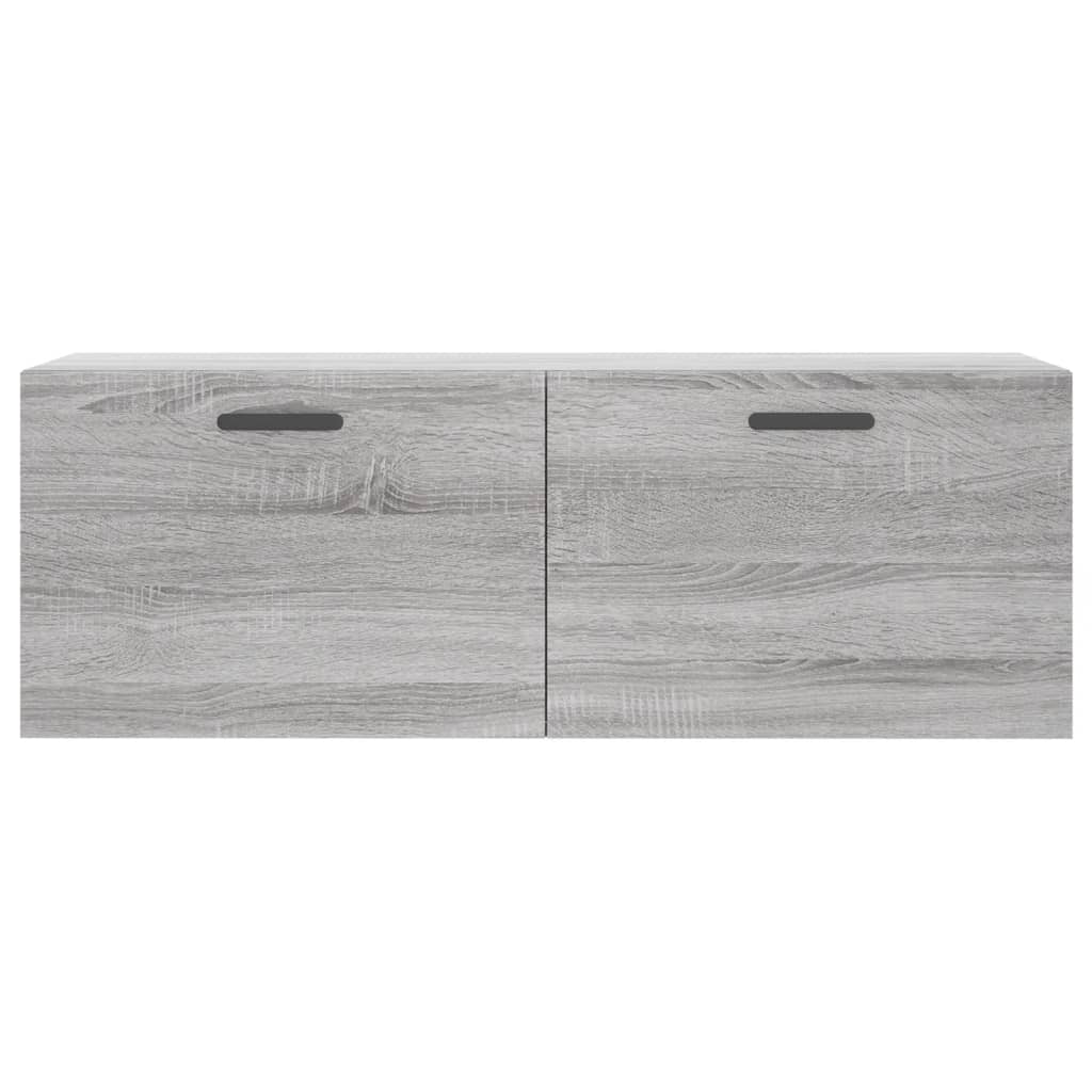 Ντουλάπι Τοίχου Γκρι Sonoma 100x36,5x35 εκ. Επεξεργασμένο Ξύλο