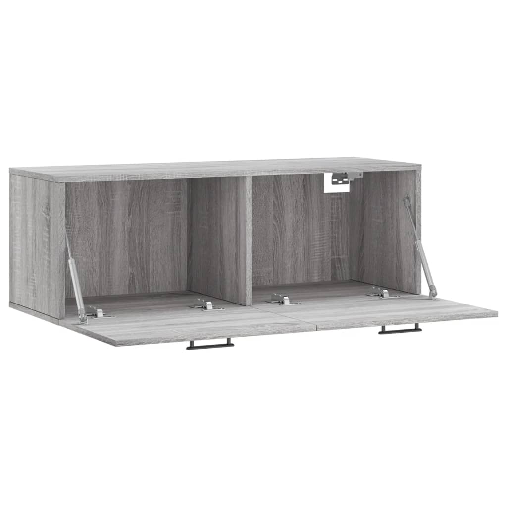 Ντουλάπι Τοίχου Γκρι Sonoma 100x36,5x35 εκ. Επεξεργασμένο Ξύλο