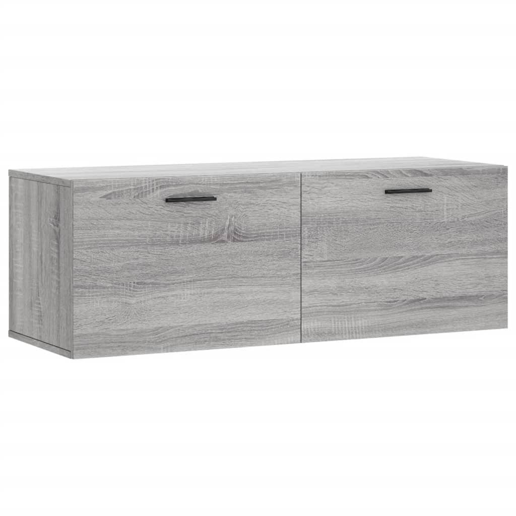 Ντουλάπι Τοίχου Γκρι Sonoma 100x36,5x35 εκ. Επεξεργασμένο Ξύλο - Pakobazaar