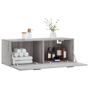 Ντουλάπι Τοίχου Γκρι Sonoma 100x36,5x35 εκ. Επεξεργασμένο Ξύλο - Pakobazaar