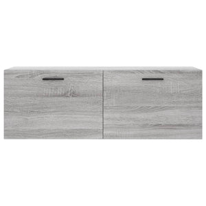Ντουλάπι Τοίχου Γκρι Sonoma 100x36,5x35 εκ. Επεξεργασμένο Ξύλο - Pakobazaar