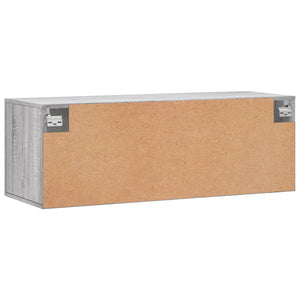 Ντουλάπι Τοίχου Γκρι Sonoma 100x36,5x35 εκ. Επεξεργασμένο Ξύλο - Pakobazaar
